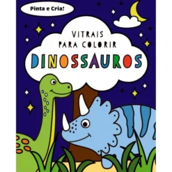 Vitrais para Colorir - Dinossauros de Emma Smith