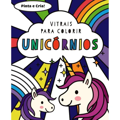 Vitrais para Colorir - Unicórnios de Emma Smith